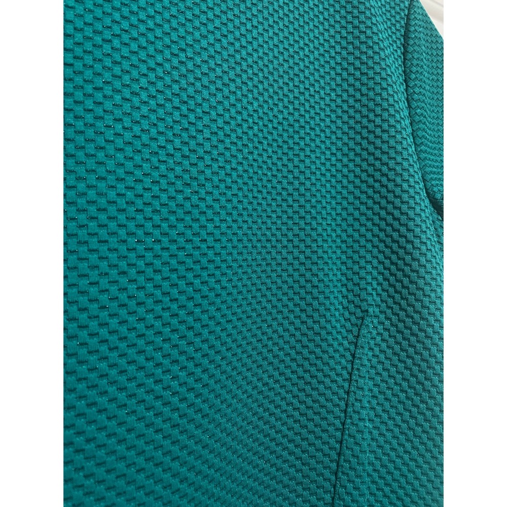 H&M Green Textured Stretch Sheath Dress, Short Sleeve, Career, Casual S - Picture 5 of 6